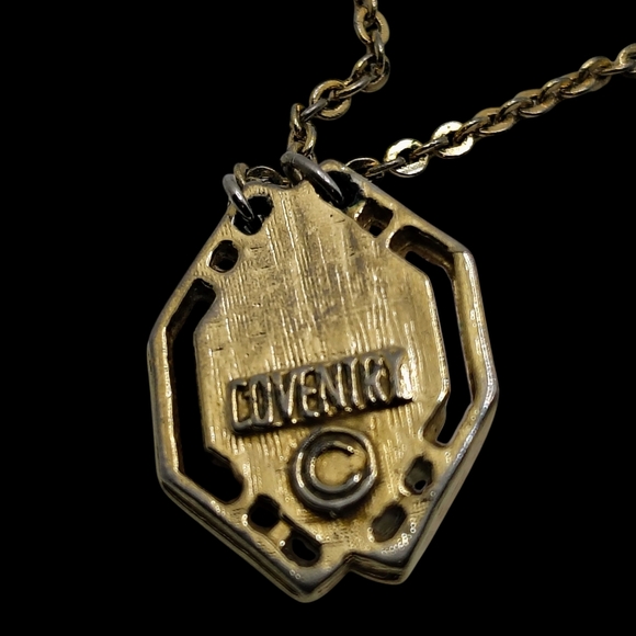 Gold and Pink Gemstone Necklace - Picture 4 of 4